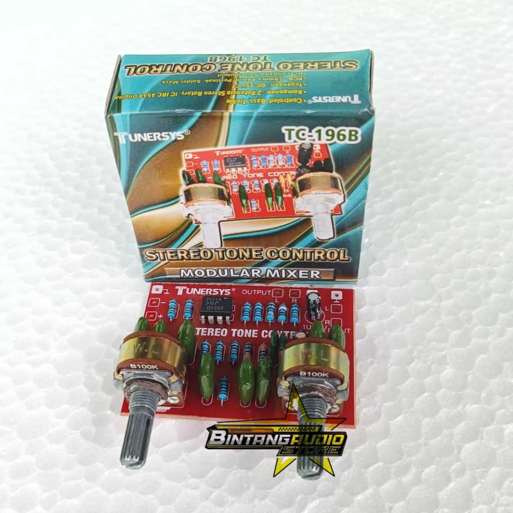 Tone Control Modular Mixer Stereo 2 Potensio By TUNERSYS Original