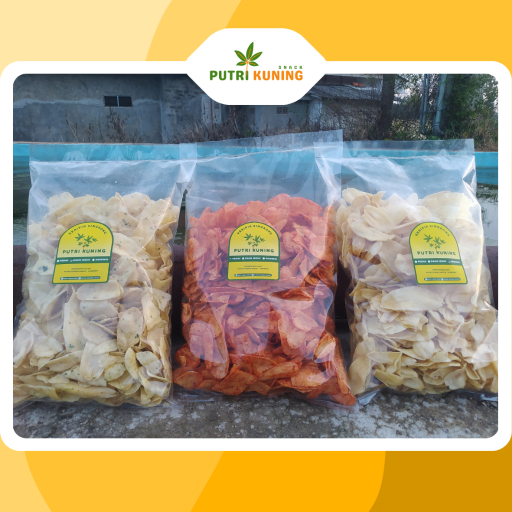 

Putri Kuning Snack - Keripik Singkong Camilan Khas Madura 1 Kg