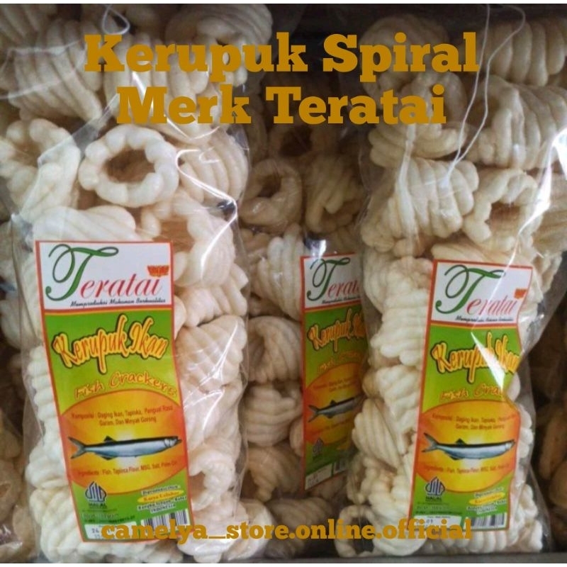 

Kerupuk SPIRAL Merk Teratai 250gram Khas Bangka