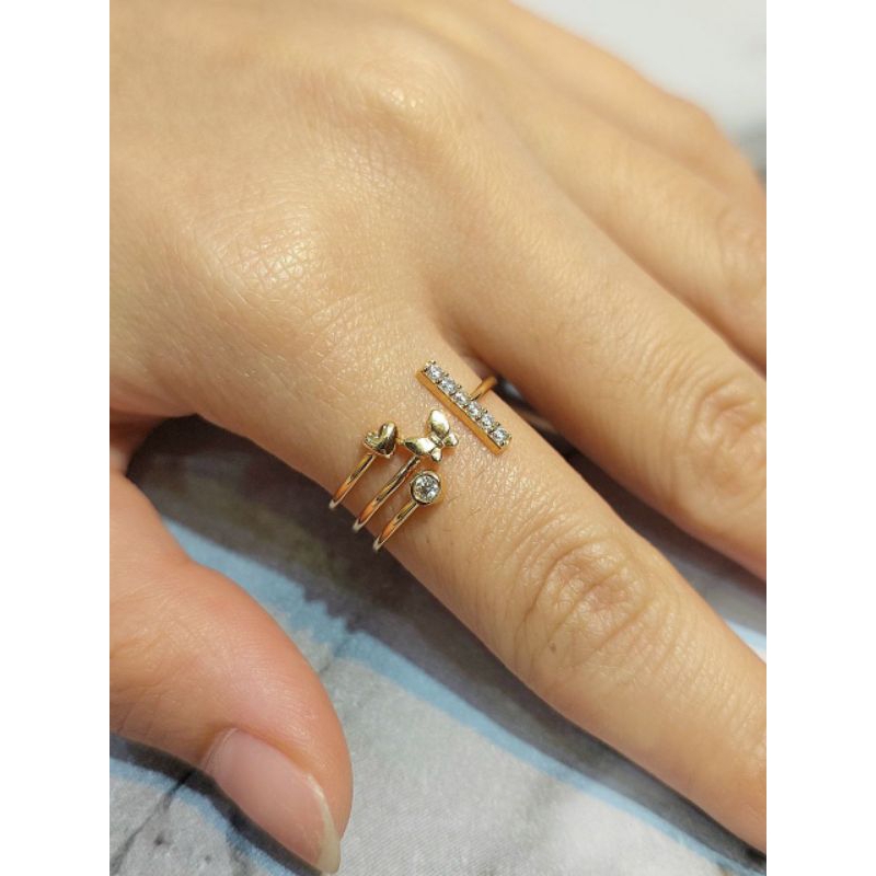 Cincin Emas Zircon 1.95 Gram 16K 700 (CH211)
