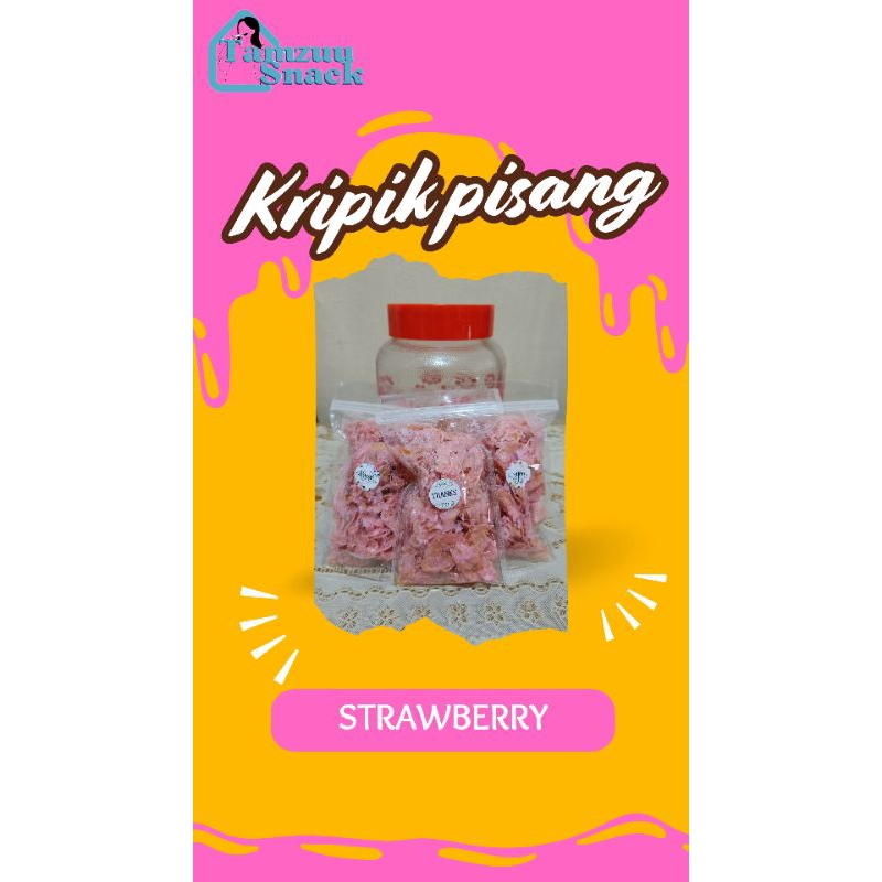 

Kripik Pisang Coklat Strawberry