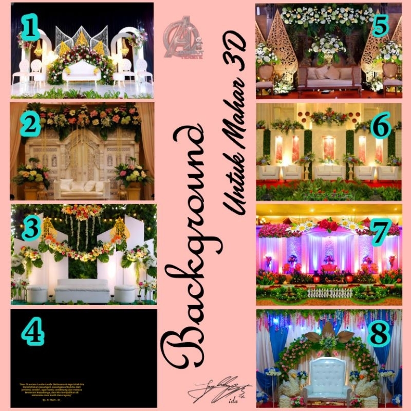Background untuk Mahar pernikahan,mahar pengantin, idaemo22,Atribut terate Bjn