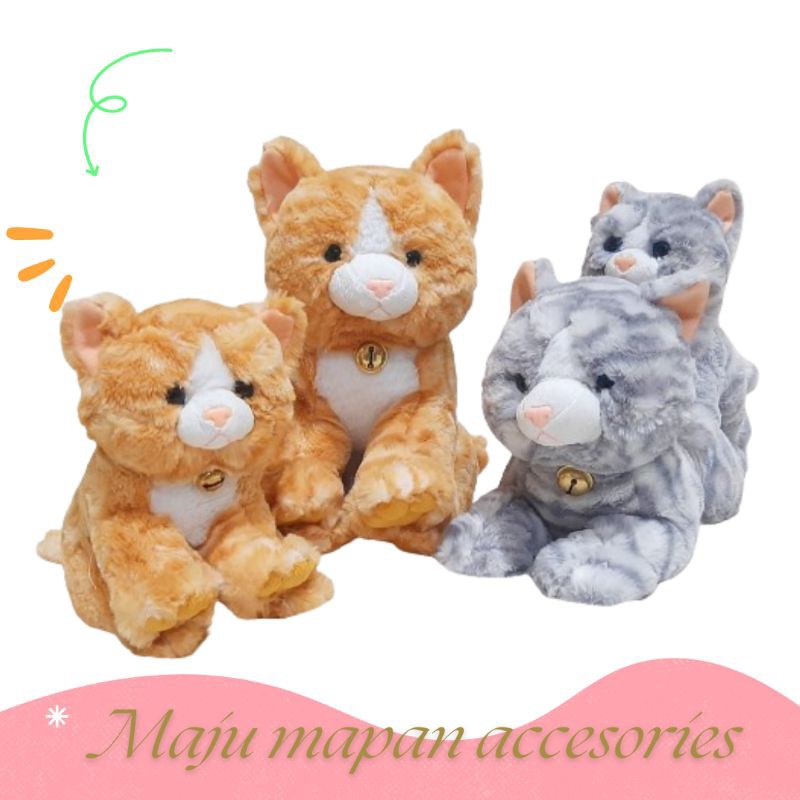 BONEKA CAT SITT LYING CUTE KUCING