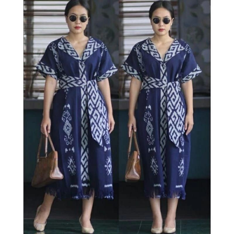 TUNIK TENUN, DRESS TUNIK WANITA, ATASAN WANITA, BAJU PESTA, TUNIK KONDANGAN, DRESS KERJA
