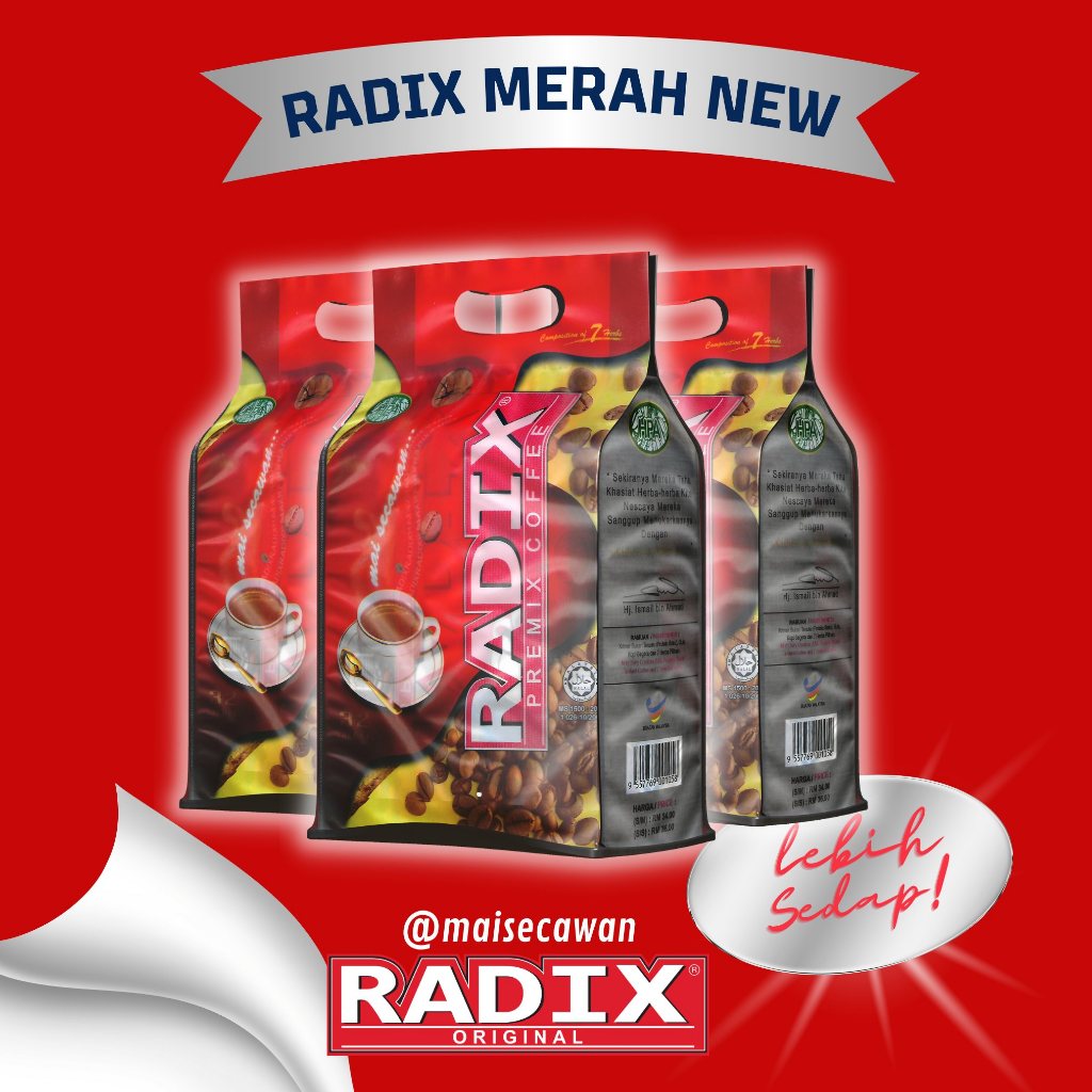 

Kopi Herbal Radix Jumbo | Kopi Instan | Kopi Stamina | 32 sachet | HPA Internasional