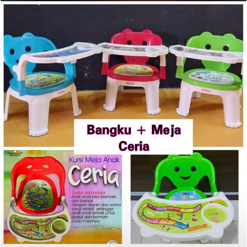 KURSI MAKAN BAYI/MEJA KURSI ANAK TABITHA CERIA/ KURS MEJA MAKAN BAYI/MEJA KURSI MAKAN TABITHA CERIA