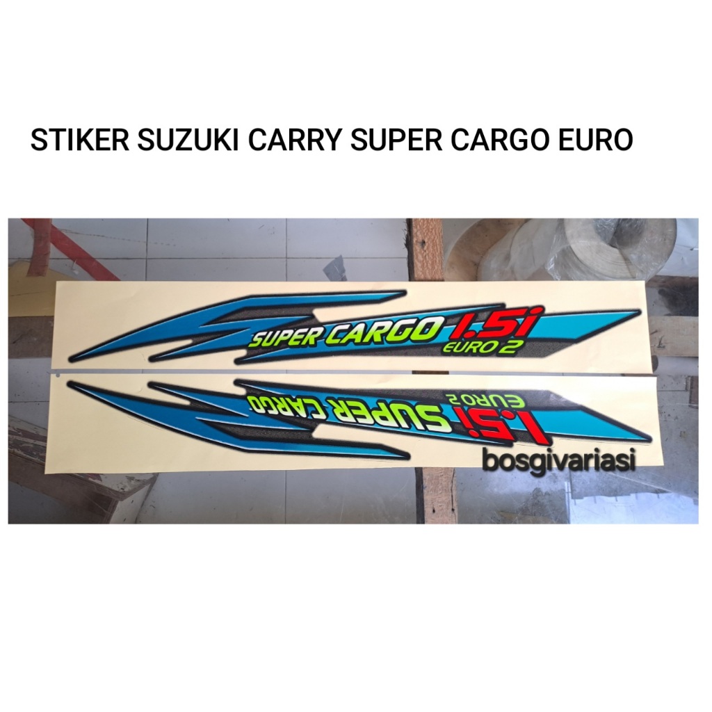 stiker liat body carry pickup futura 1.5 1500 cc super cargo euro futura pickup 1.5 / carry futura p