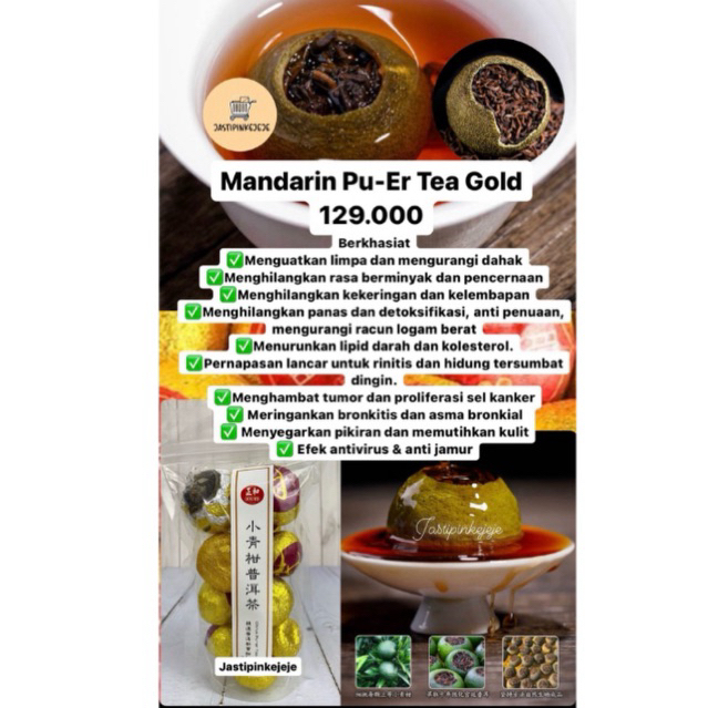 

mandarin pu er tea gold cheng woh READY STOCK