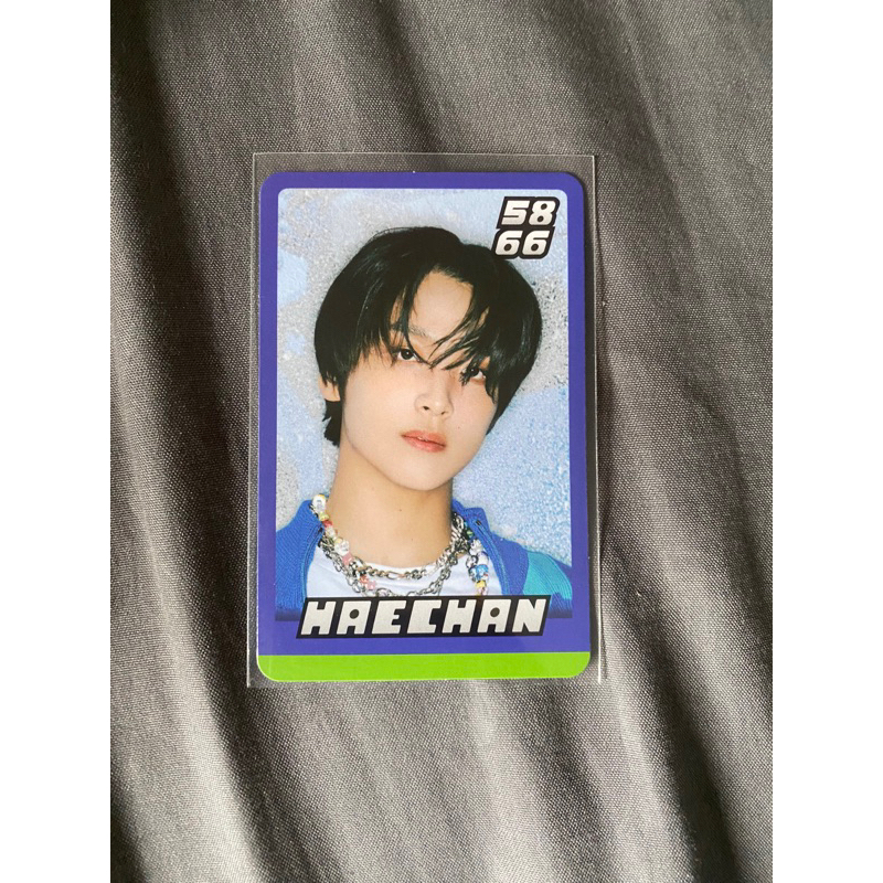 Haechan Trading Card Glitch Mode Haechan TC Glimo  Blue Biru Haechan Photocard