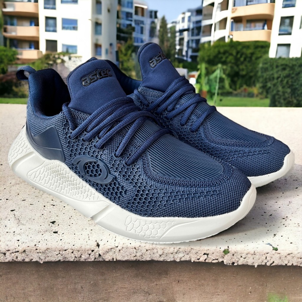 Astec Elsevier ASCFWM3FW2NV Sepatu Sneaker Running Pria ORIGINAL