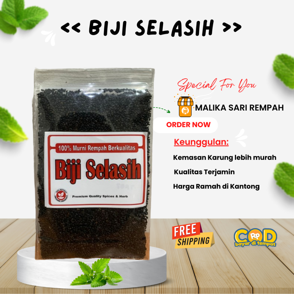 

Selasih | Biji Selasih Murni Ekonomis -MSR