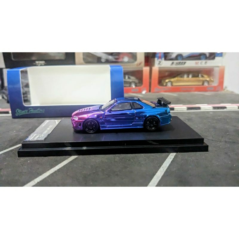 Diecast Stance Hunter Nissan Skyline GTR R34 Chameleon
