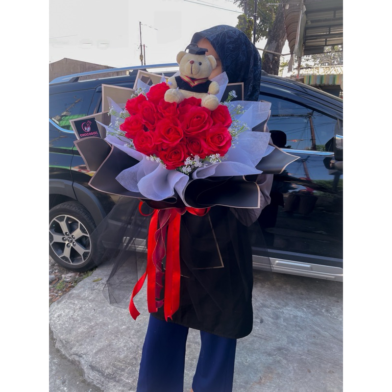 buket bunga wisuda/buket bunga boneka/buket boneka wisuda/buket bunga palsu