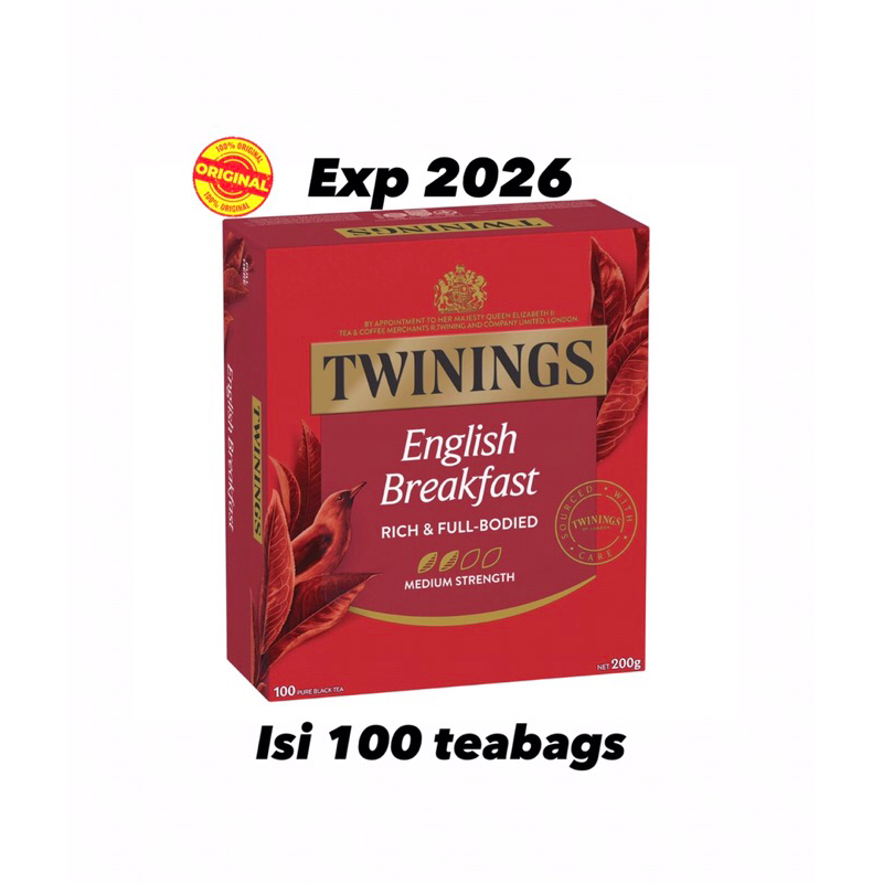 

Twinings TEA ENGLISH BREAKFAST 100 tea bag