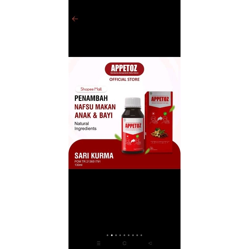

preloved appetoz sari kurma murah / appetoz sari kurma