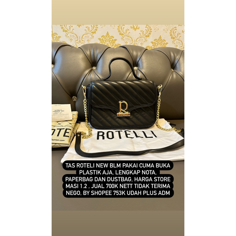 TAS ROTELLI HITAM NEW