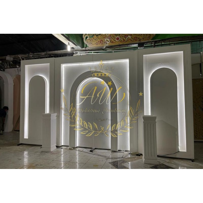 fullset dekorasi terbaru, backdrop terbaru, pelaminan terbaru, gebyok terbaru