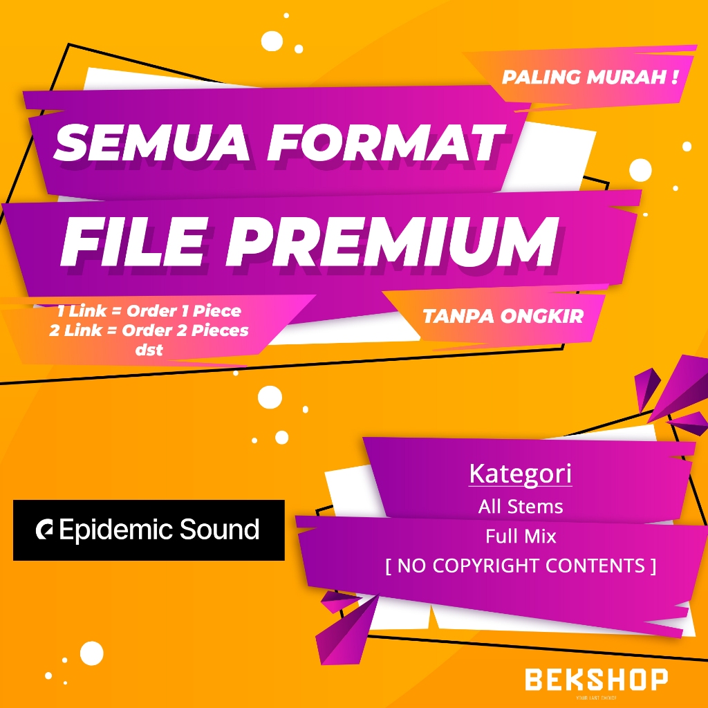 Epidemic Sound Epidemicsound Premium BUKAN JUAL AKUN Tanpa Ongkir Tanpa Minimum Order