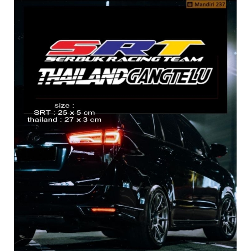 sticker satu paket SRT THAILANDGANGTELU