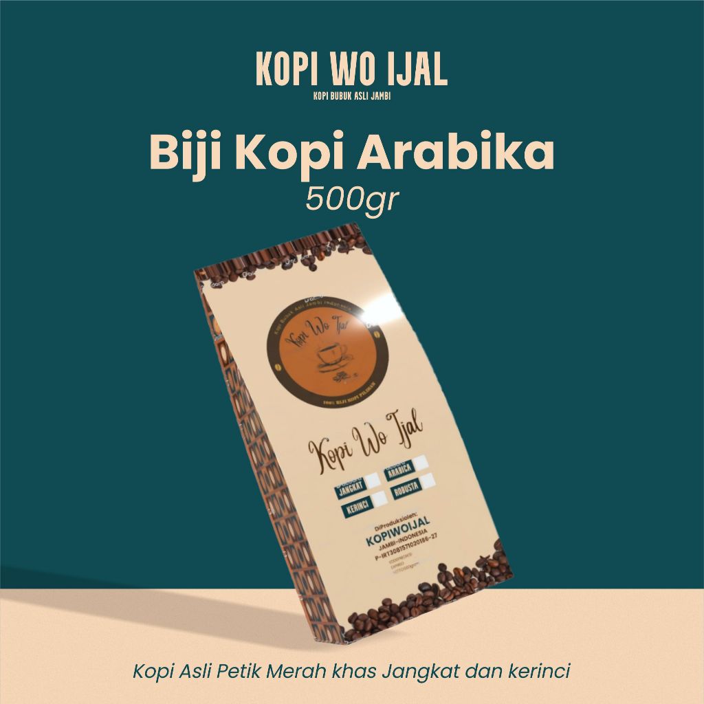 

Biji Kopi Arabica 500gr | Kopi Wo Ijal