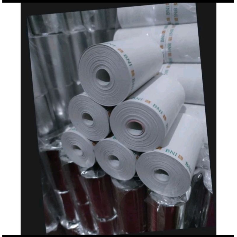 kertas struk thermal logo BNI ukuran 58x40mm full eds printer logo/printer 58mm