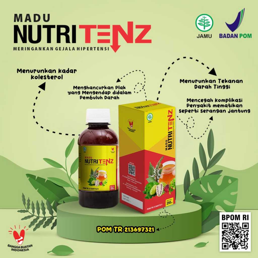 

NUTRITENZ MADU PENURUN HIPERTENSI 250GR