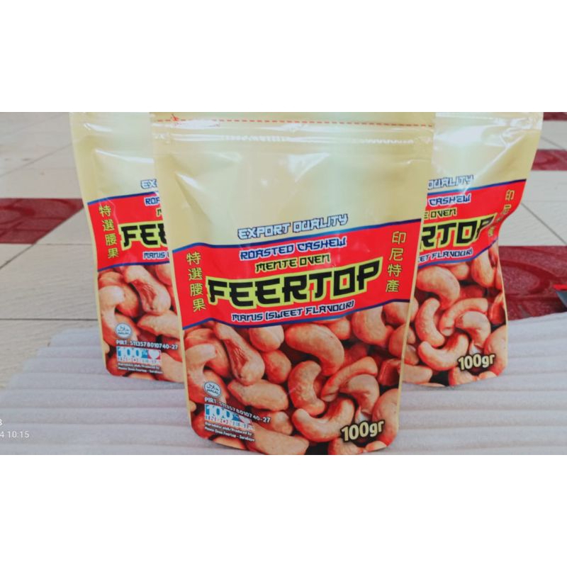 

Kacang Feertop Oven rasa Manis berat 100 grm / bks