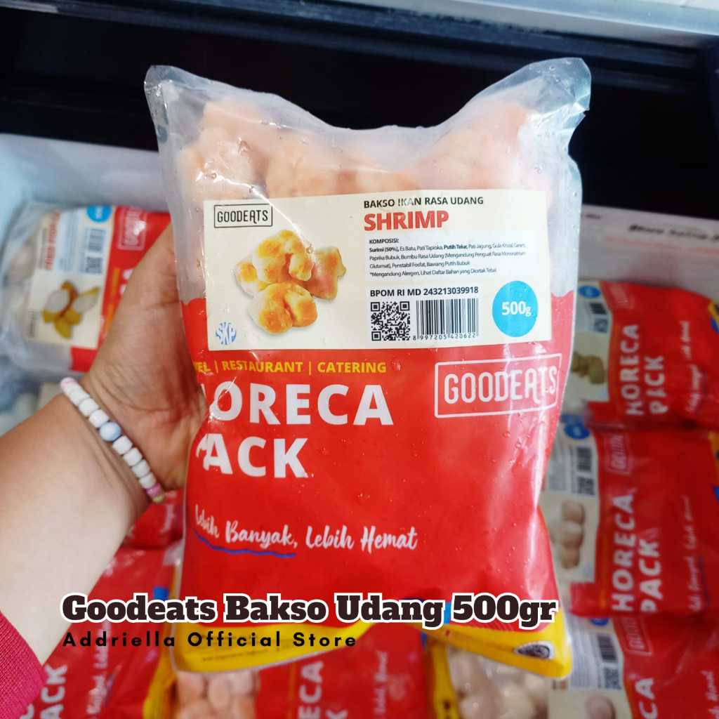 

ADDRIELLA Goodeats Shrimp Ball/Bakso Udang 500gr | Goodeats/Frozenfood/Frozenfood Murah