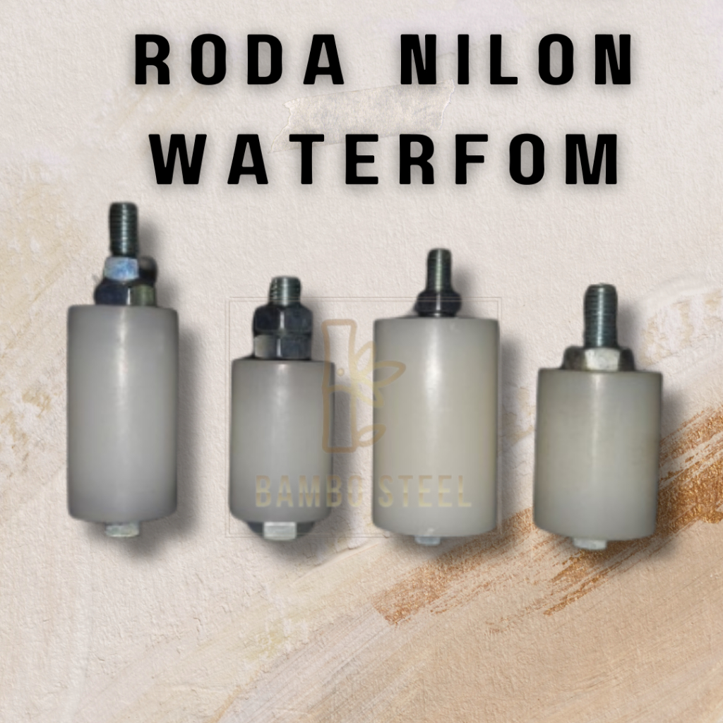 (SATUAN) Roda Roller nilon nylon(BEARING) Rel Atas(NON BEARING) Nilon Pintu Pagar Waterfom bearing p