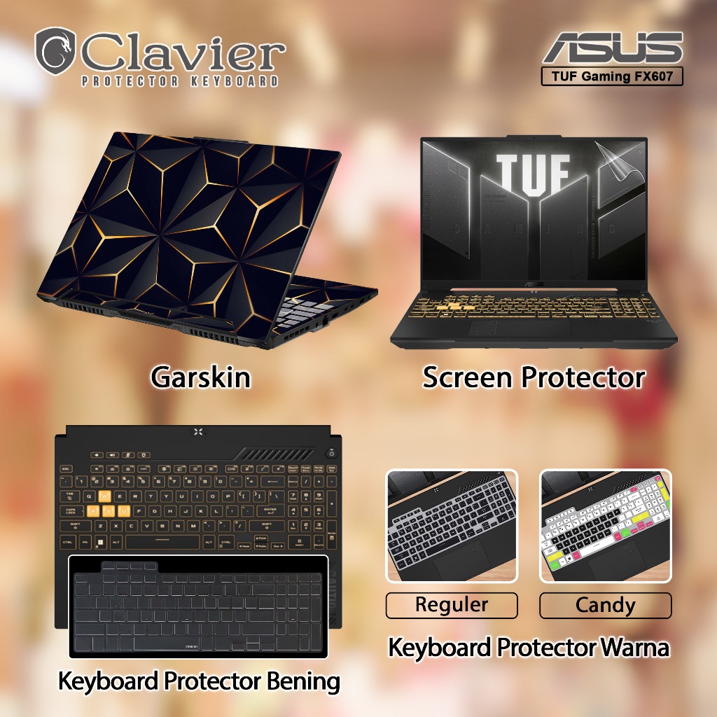 Cover Keyboard Screen Protector Garskin Laptop Anti Gores Asus TUF Gaming F16 FX607 FX607J FX607JU T