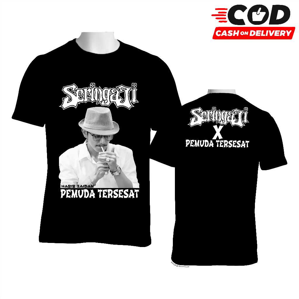 KAOS SERINGAI X SERINGAJI/T-SHIRT HABIB JAFAR/KAOS HABIB ZAIDAN/ CATUN COMBED 24SOFT/DISTRO NEW