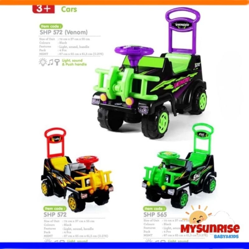 Maenan Mobilan Tunggang SMJ 565/572/572 Venom MONSTER SHP TOYS - Mainan Anak Mobilan Dorongan Keren