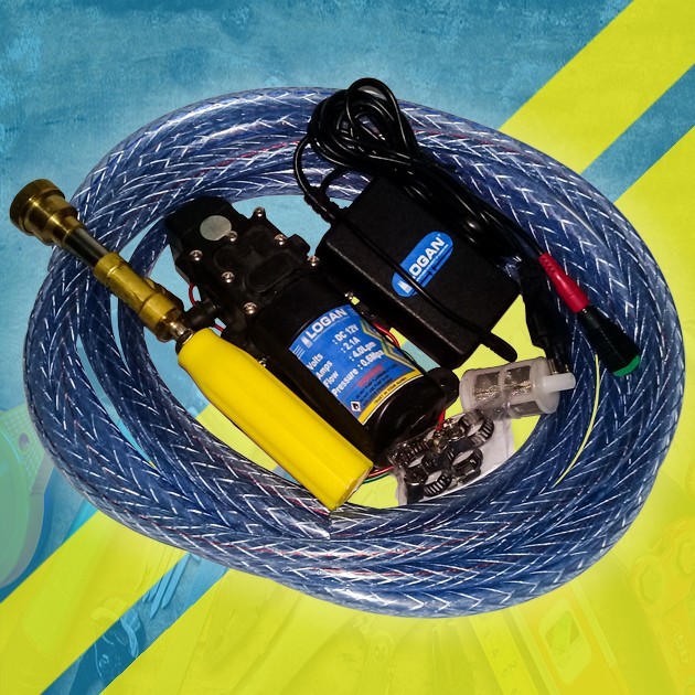 Paket Cuci Motor Pompa DC 12V Logan/Cuci AC Cuci Motor/Alat Steam DC
