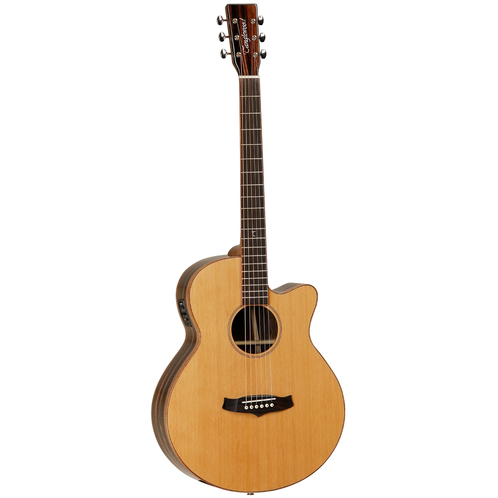 Gitar Akustik Elektrik Tanglewood TWJSF CE Super Folk Solid Canadian Red Cedar Top With Bag Original