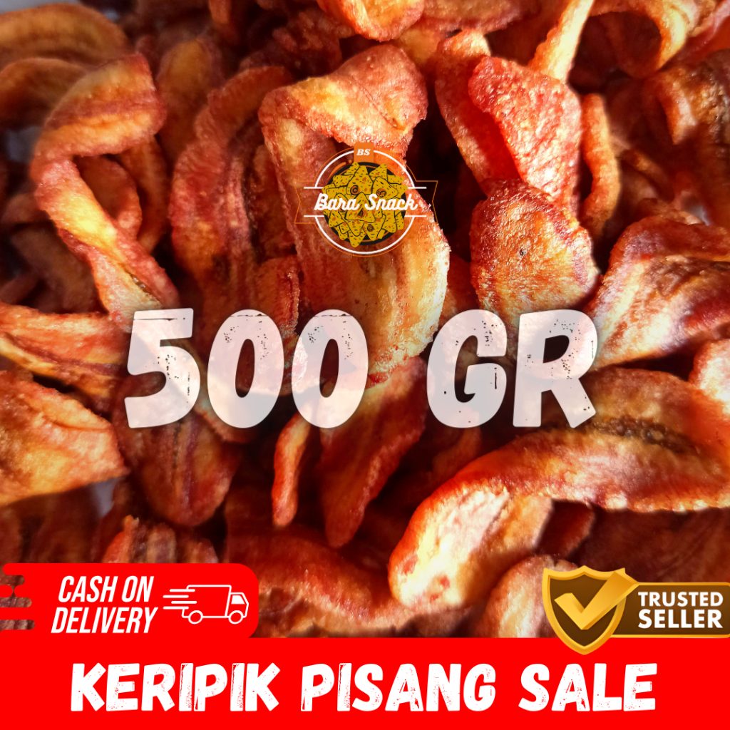 

[ 500gr ] Keripik Sale Pisang Kering Manis / Sale Pisang Crispy / Camilan Snack Kiloan Murah -B