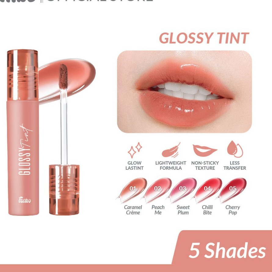 Fanbo Glossy Tint 3,5g (Lipstik Tahan Lama)