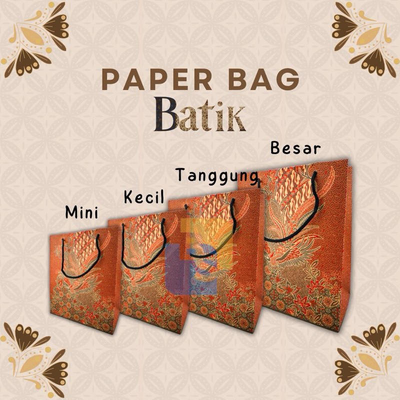 

Paper Bag Batik Mini, Kecil, Tanggung, Besar - 1 Pcs Warna dikirim random