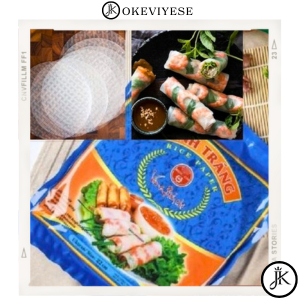 

EPR713 Star 66 TERMURAH Rice Paper Banh Trang 22 cm isi 5 lembar Kulit Lumpia Vietnam Spring Roll Salad Wrap