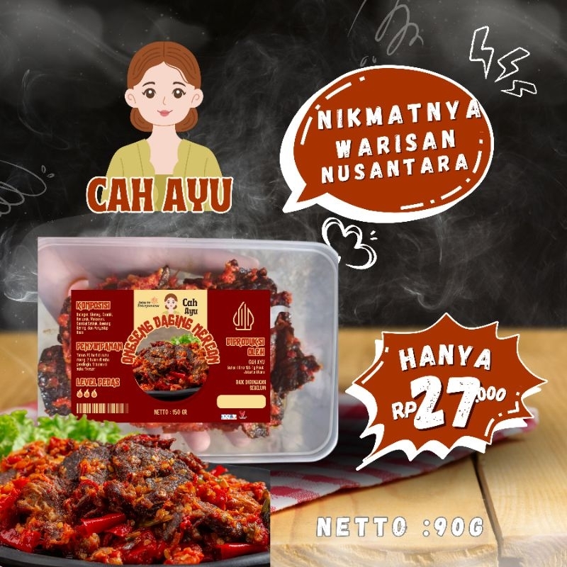 

onseng daging mercon siap makan ongseng sapi merco siap makan halal