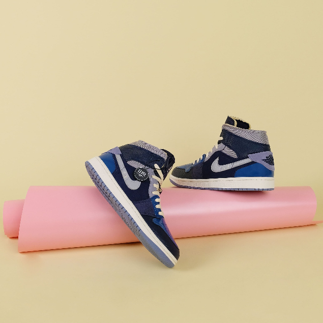 Air Jordan 1 Mid SE Craft Inside Out Obsidian 100% Original