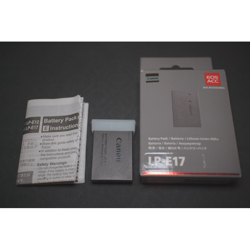 Baterai Canon LP-E17 ORIGINAL (Second) untuk EOS M3, M6, M100, EOS RP