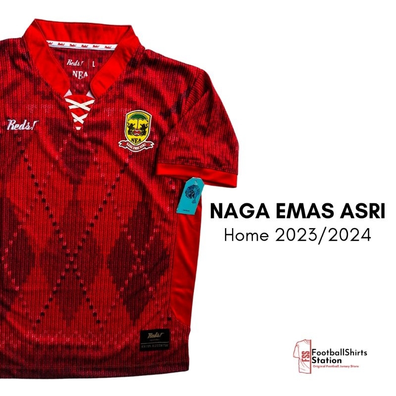 Jersey Naga Emas Asri Home 2023/2024 Original Reds