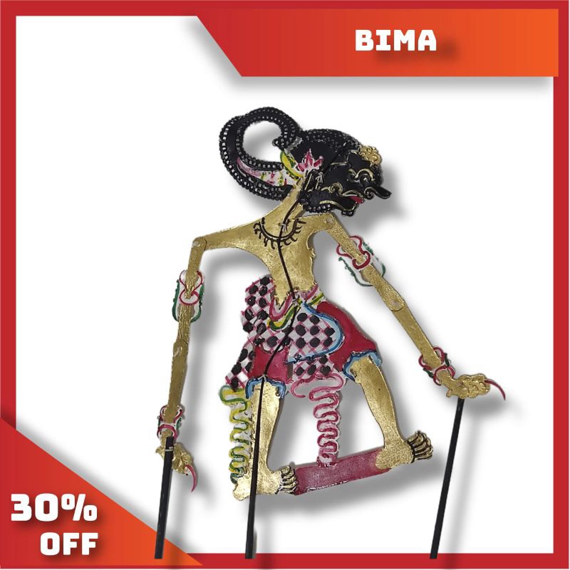 wayang kulit asli karakter bima