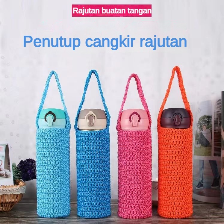 BT0315 Sarung Botol Minum Rajut 500ml Tas Sarung botol minum / Tas Botol Minum lucu / Tas Termos Raj
