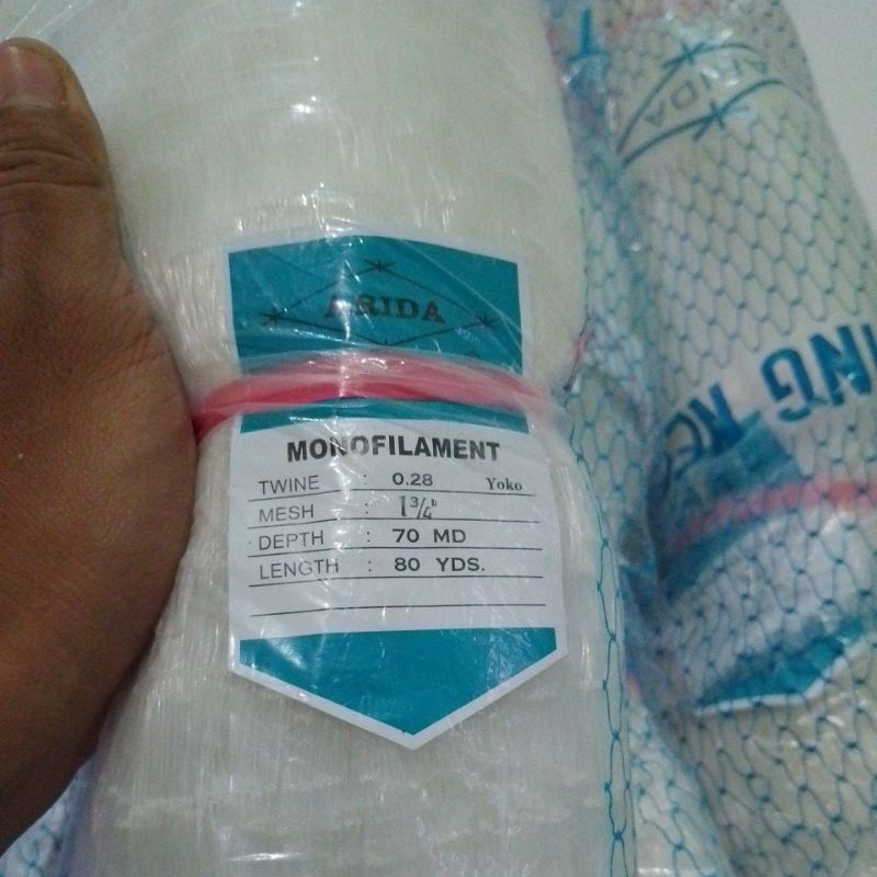 jaring ikan ARIDA 1¾ INCH 0.28 70md/80yds YOKO JARING ARIDA