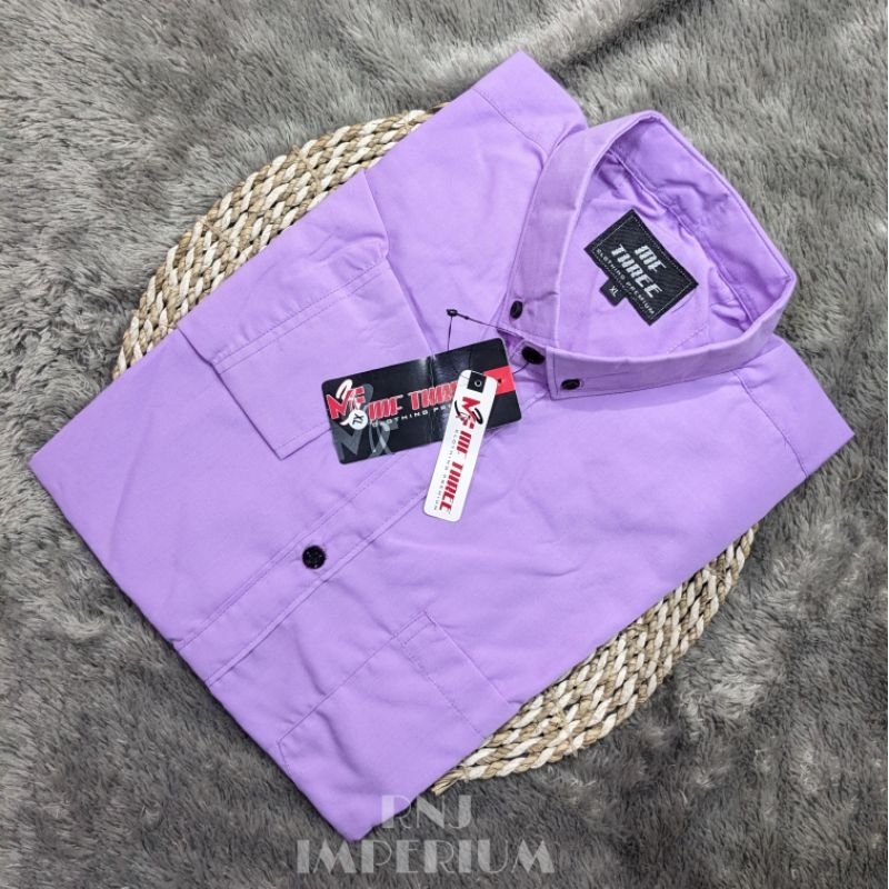 KEMEJA UNGU LILAC PRIA LENGAN PANJANG | KEMEJA POlOS PRIA UNGU LILAC LENGAN PANJANG DISTRO