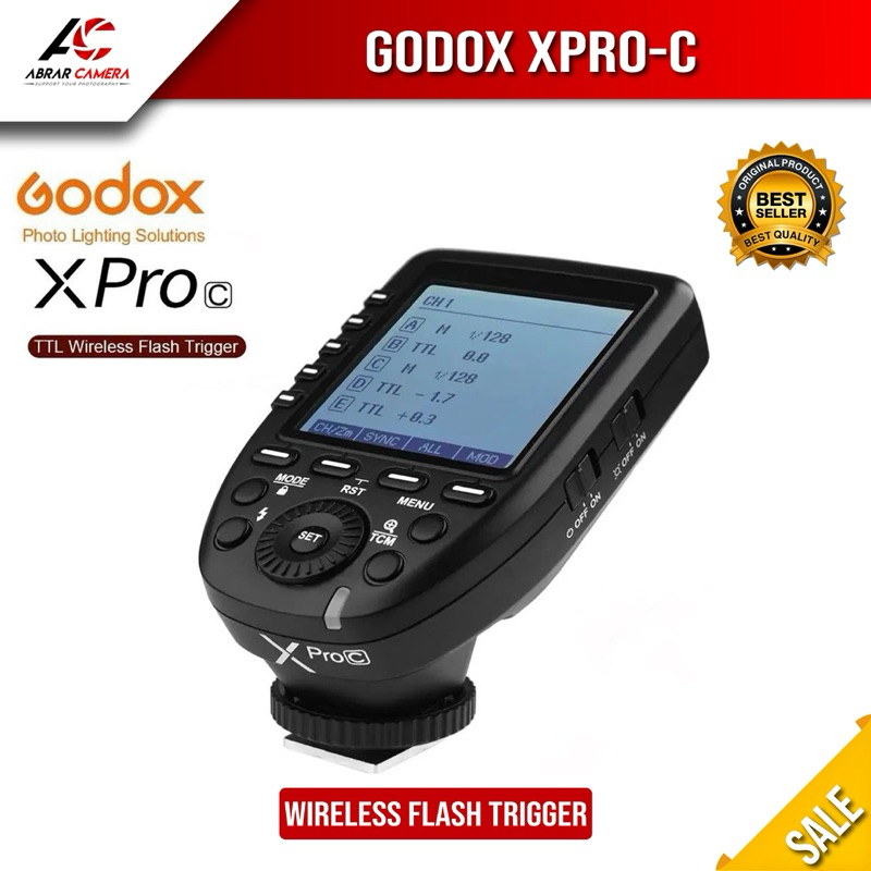 Godox XPro-C Trigger TTL Transmiter for Canon Wireless Trigger Transmitter Flash External Triger