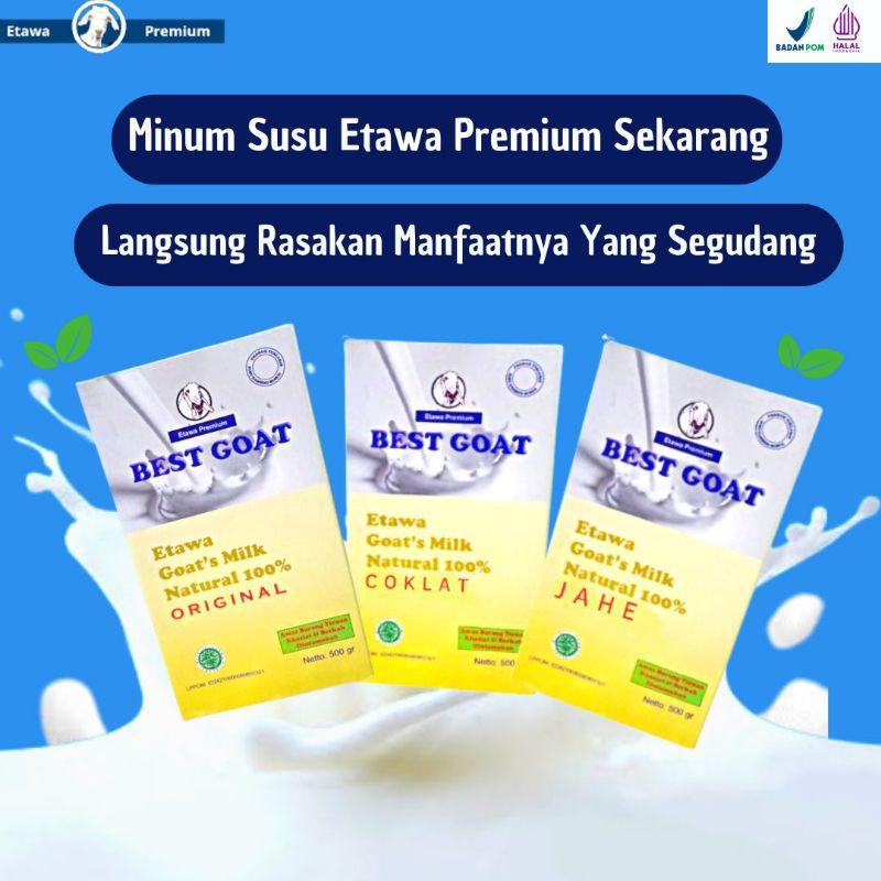 

Susu Etawa Premium Best Goat 500gr Natural Milk Susu Kambing Asli