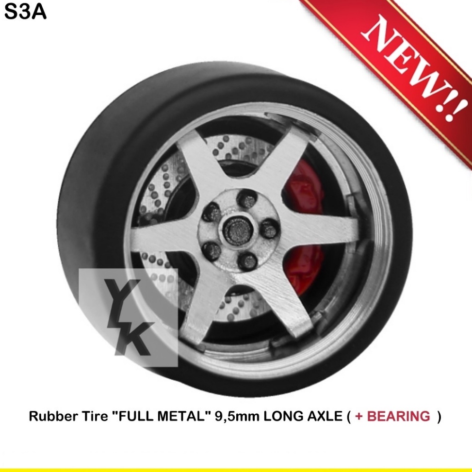 SALE CARLOMO Rubber Tire PREMIUM S CLASS RIMS TE37 Long Axle Varian Warna  Size