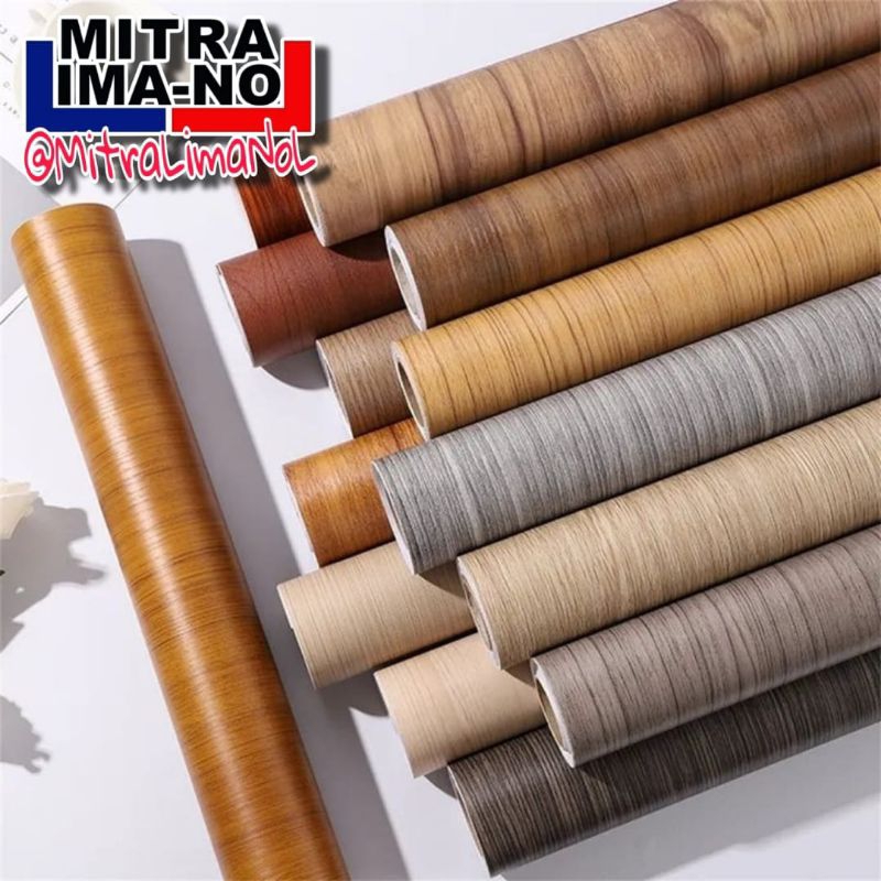 Sticker Kayu Premium [45cm x ±9m ] Perabot Meja Kursi Pintu Dinding